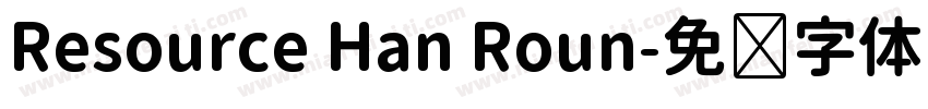 Resource Han Roun字体转换